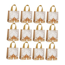 Style B 12 Pieces Middle Eastern Festival Gift Bags Takeout Carriers Reusable Candy