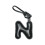 Alphabets Keychain Bag Charm Car Keyring Bag Charm-N 1