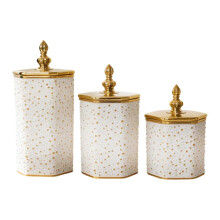 Style F 3x Food Storage Jars Canisters,Organization Pantry Multipurpose Containers with