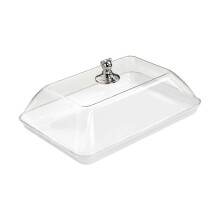 M Cake Stand with Clear Dome Cake Serving Tray Convenient Fruit Plate Food Storage