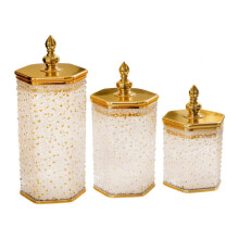 Style E 3x Food Storage Jars Canisters,Organization Pantry Multipurpose Containers with