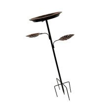 Beautiful grape Metal Feeder Bowl For Lawn And Outdoor-2