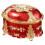Moderne Schmuck-Vitrine mit Diamantmuster, robuste-Goldrot 1