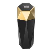 Kleiner Auto-Mülleimer mit Deckel, Auto-Mülleimer,-Gold