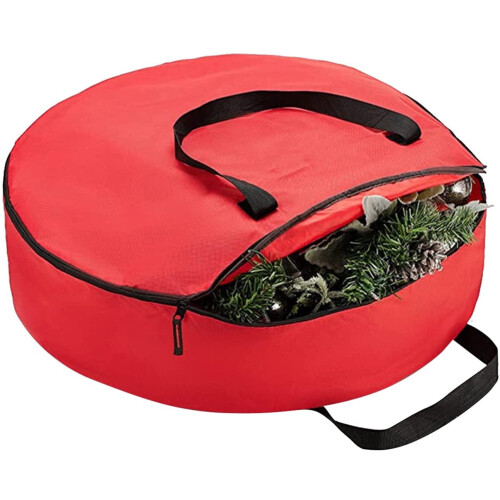 Recipiente de plástico para guardar guirlandas de Natal, 60 cm (24 polegadas).