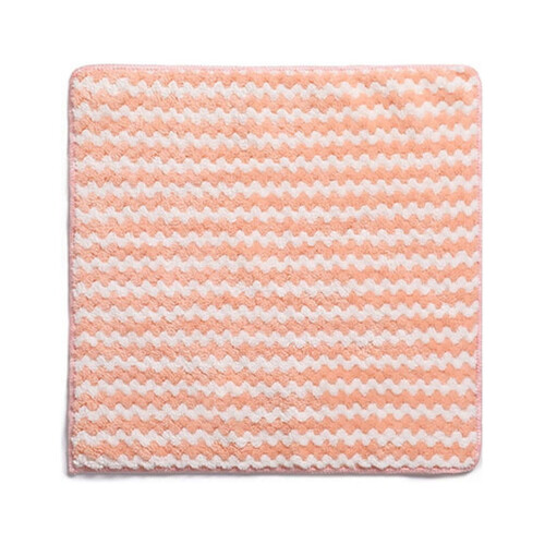 Torchon en microfibre velours corail 25 x 25 cm