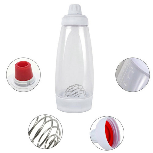 Botella mezcladora para masa de panqueques de 1000 ml