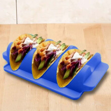 Juego de 2 soportes de silicona para tacos – Apto para uso alimentario,