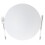 Hvide hamrede plastopladere, 13 tommer, 4-pak 3