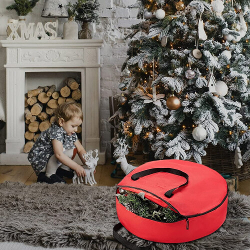 Recipiente de plástico para guardar guirlandas de Natal, 60 cm (24 polegadas). 1