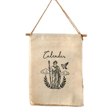 Wall Hanging Cloth Calendar With Date Month Display For-B