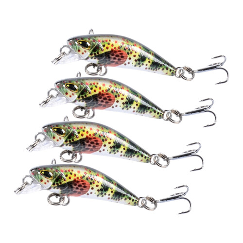 Realistic Light weight Fishing Baits Aritificial Minnows Hard-2