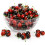 150pcs Artificial Cherries 1in Red & Black 1
