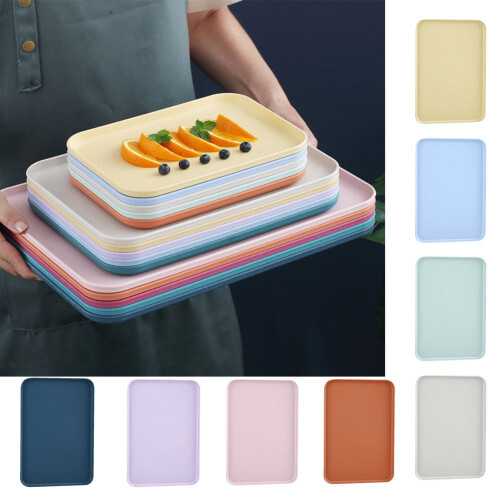 UDIYO Plastic Tray Non-Slip Restaurant Grade 3 Sizes