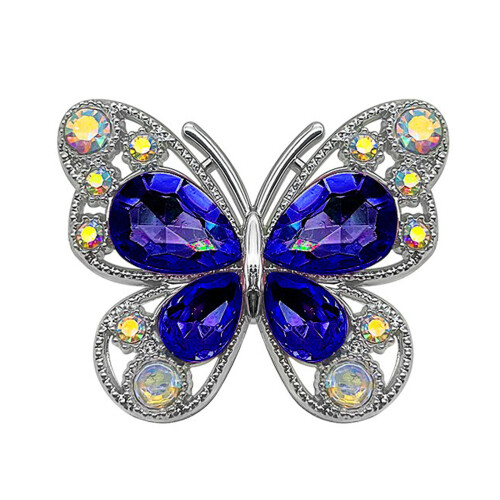 Breloques chics en cristal papillon pour écouteurs, 1-bleu roi