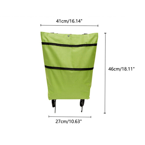 Chariot de courses pliable Hariumiu avec roulettes (1 pièce) 2