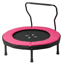Kids Indoor Trampoline with Removable Handle, 102 cm, Pink