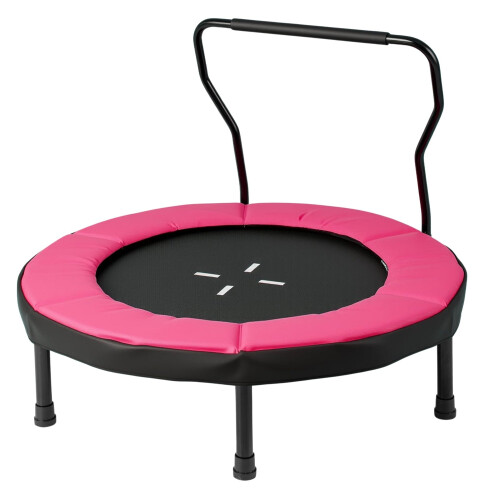 Kids Indoor Trampoline with Removable Handle, 102 cm, Pink