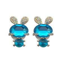2 Piece/set Lovely Rabbit Shape Headphone Jewelry Charm-Blue