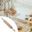 Wooden Rose-Embossed Rolling Pin35cm 4