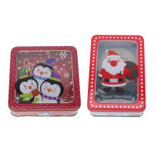 Coffret cadeau de Noël en fer, 2 pièces – Rectangulaire et Carré
