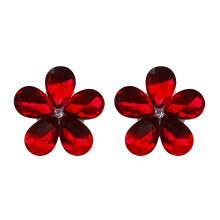 Fashionable Rhinestones Studded Headphone Ornaments In-Red