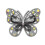 Breloques chics en cristal papillon pour écouteurs, 1-Noir 1