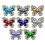 Breloques chics en cristal papillon pour écouteurs, 1-Vert 6