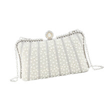 Sophisticated Beaded Shoulder Bag Polyester Handbag For-2504