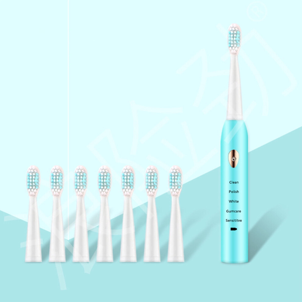 USB Charging Electric Toothbrush with 8 Brush Heads