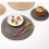Set de 4 șervețele rotunde din bumbac împletit, 38 cm 3
