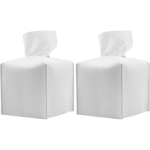 Tissueboxhoes van PU-leer, 5x5x5 inch