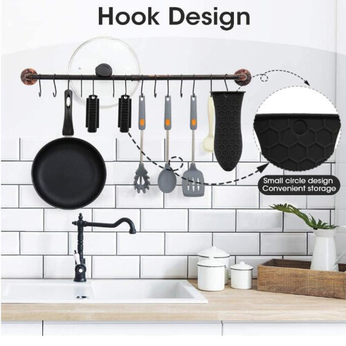 Silikon öronklämma, värmebeständig, halkfri, 2-pack 2