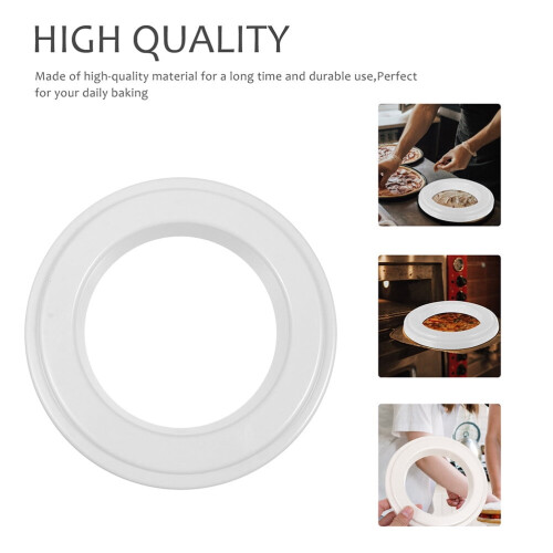 8" Pizza Saucing Ring White PC 1