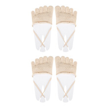 Lot de 2 chaussettes séparatrices d'orteils-couleur Bout complet