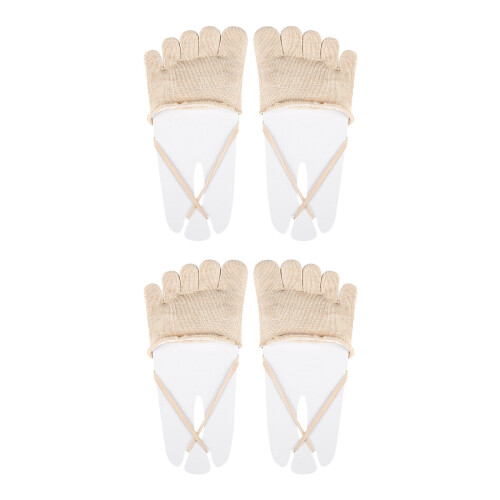 2er-Pack Damen-Finger-Zehensocken,-Farbe Voller Zeh