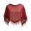 Breathable Openwork Shawl Lace Shoulder Wrap-wine red 1