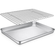 Ensemble de moule et grille à pâtisserie en acier inoxydable de 40 cm (16 pouces).