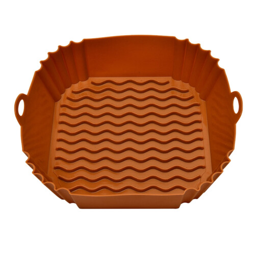 Plaque de cuisson carrée en silicone pour friteuse à air chaud