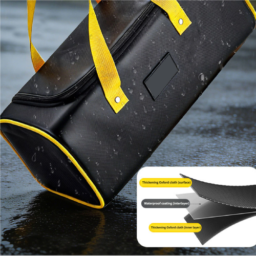 Heavy Load Tool Storage Bag Black-mediums double layer 1