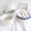 Cotton Wire Storage Basket Desktop Sundries Organizer White 4
