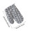 Leott oven mitts heat-resistant cotton set 2