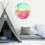 Sticker mural Lune phosphorescente 30 cm PVC 2