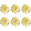 Ronds de serviette à fleurs ajourés, 6 pièces 1