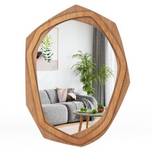 Irregular Shaped Wall Mirror, Waterproof, 89.5 x 66 cm