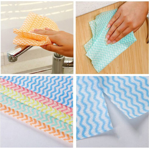 50Pack Non-Woven Kitchen Dish Towels20x25cm 2