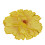 Tischset aus Polyester in Blumenform, gelb, 1 Stück 1