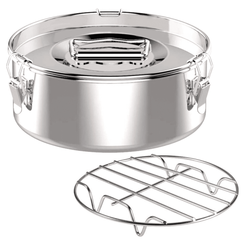 Flanform i rostfritt stål med lock, 2-pack 1