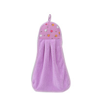Chiffon de nettoyage en polaire corail à imprimé fruits Poaug