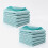Panos de Cozinha de Microfibra 30x30cm Azul Claro - Pacote com 10 1